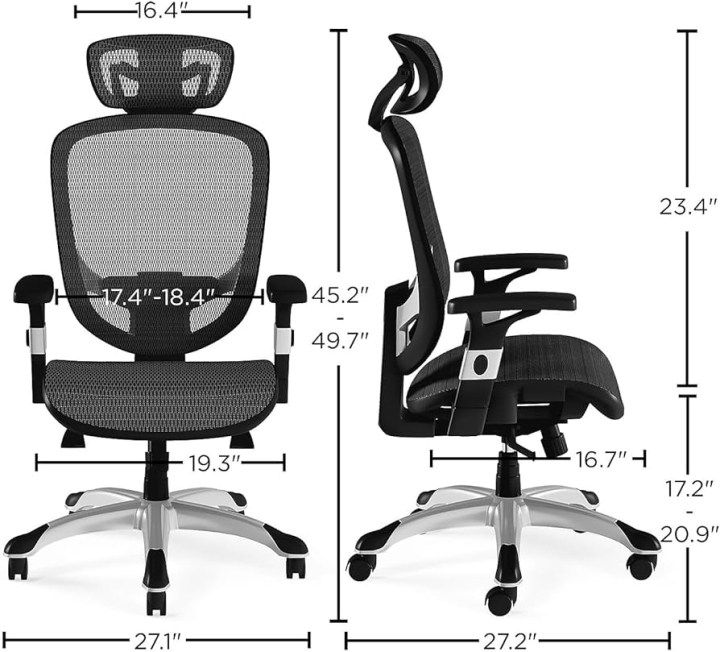 Union & Scale™ FlexFit™ Hyken Ergonomic Mesh Swivel Task Chair