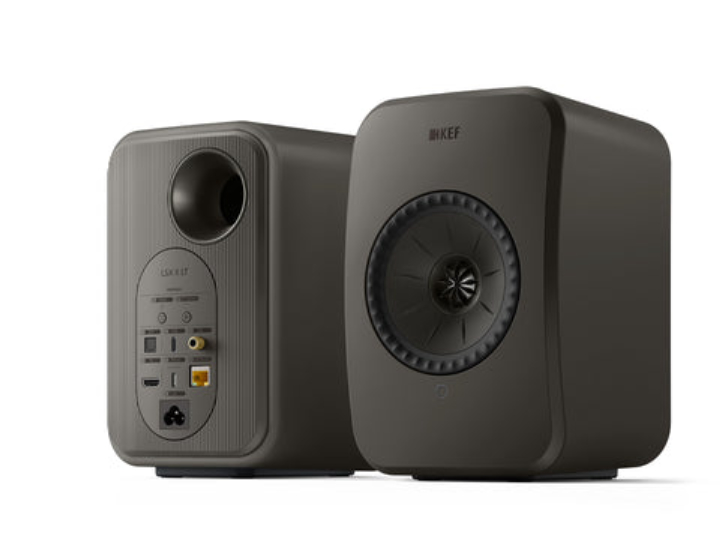 KEF LSX II LT Wireless Bookshelf Speakers Pair, Graphite Grey