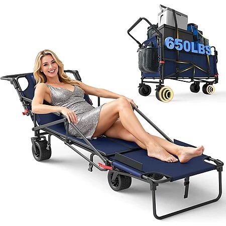 Leveleve Heavy Duty 2-in-1 Collapsible Folding Cart Wagon (various colors)