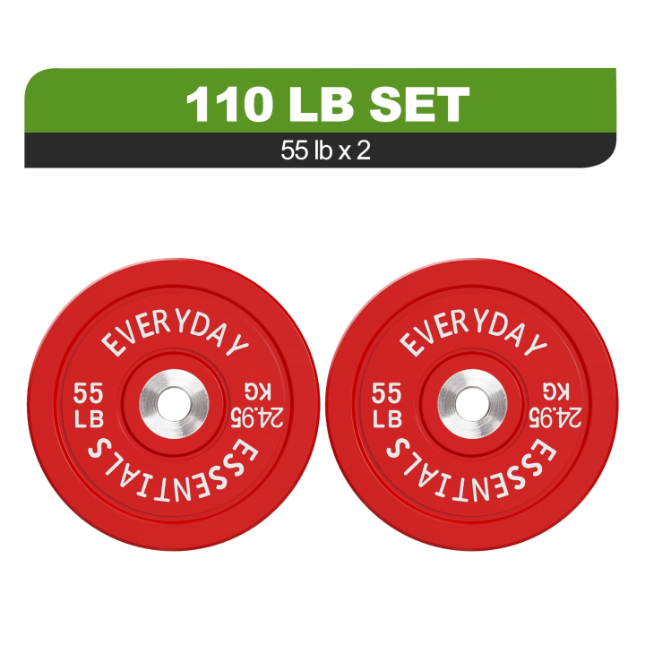 FlexWave 55LB Olympic Bumper Plates Pair