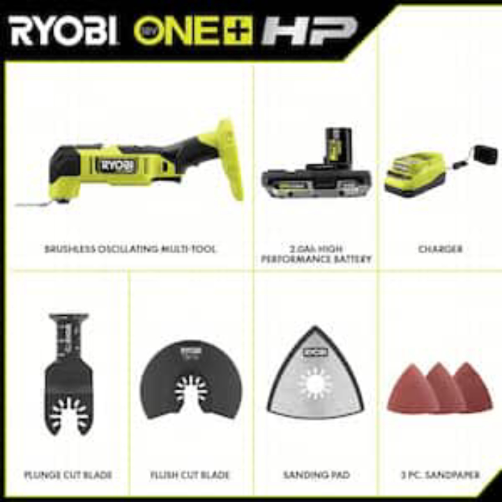RYOBI ONE+ HP 18V Brushless Multi‑Tool & Reciprocating Saw Kit – High‑Performance DIY Power