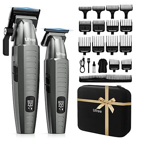 22-Pc Ufree Professional Cordless Clipper & Trimmer Set