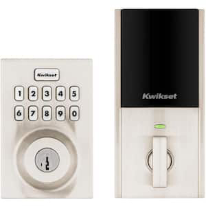 Kwikset HomeConnect 620 Smart Keypad Deadbolt Lock (Satin Nickel)