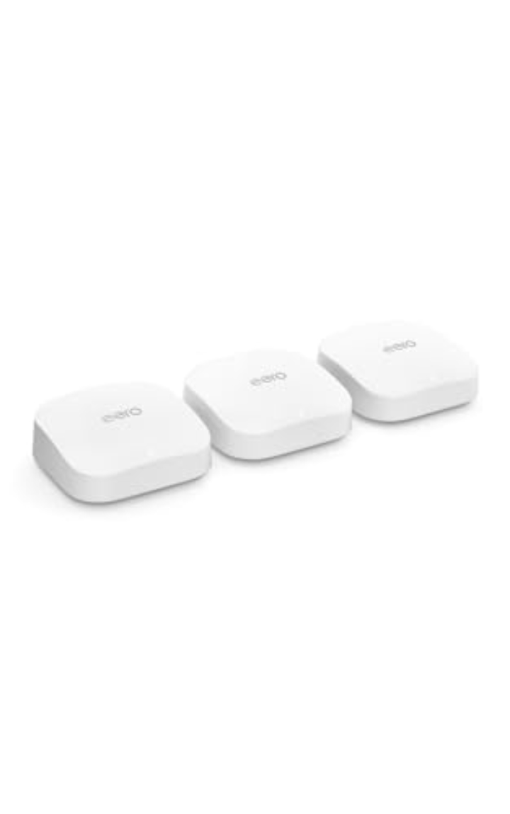 eero Pro 6E Mesh WiFi System – 6,000 sq ft, 100+ Devices