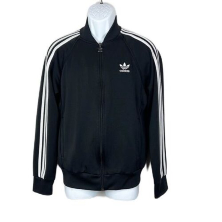 Zip Front Track Jacket ADIDAS Medium 