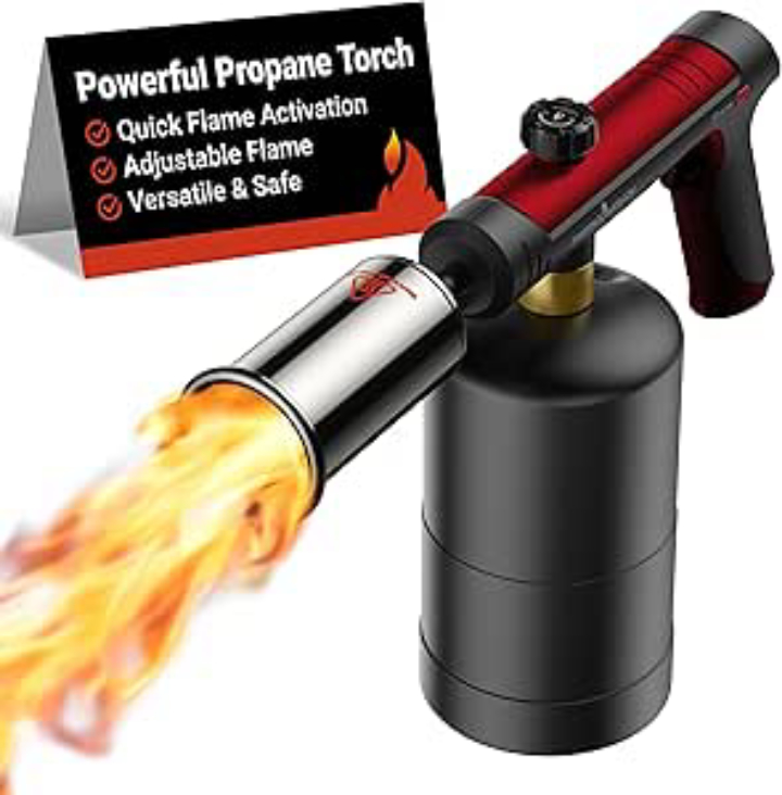 ThermoMaven Propane Blow Torch w/ One‑Touch Max Fire – Powerful Precision Heat Tool