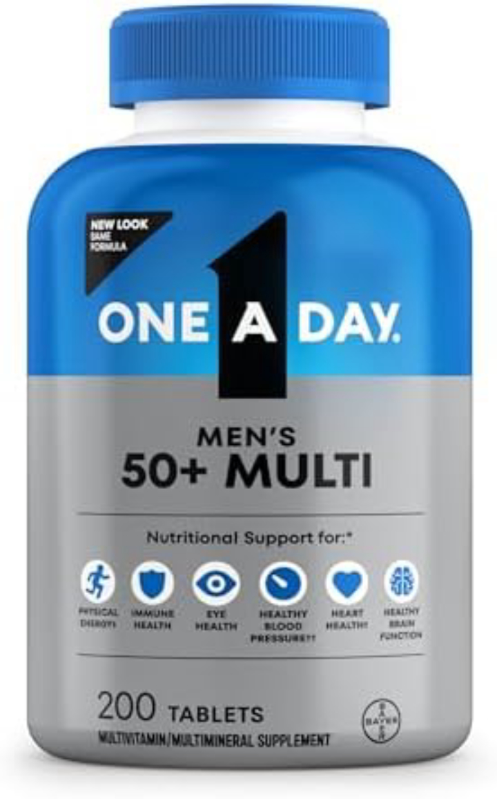 Select Accounts: 200-Ct One A Day Men's 50+ Healthy Advantage Multivitamin