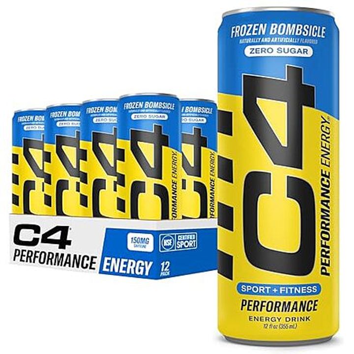 C4 Performance Energy Drink Frozen Bombsicle 12-Pack 12oz