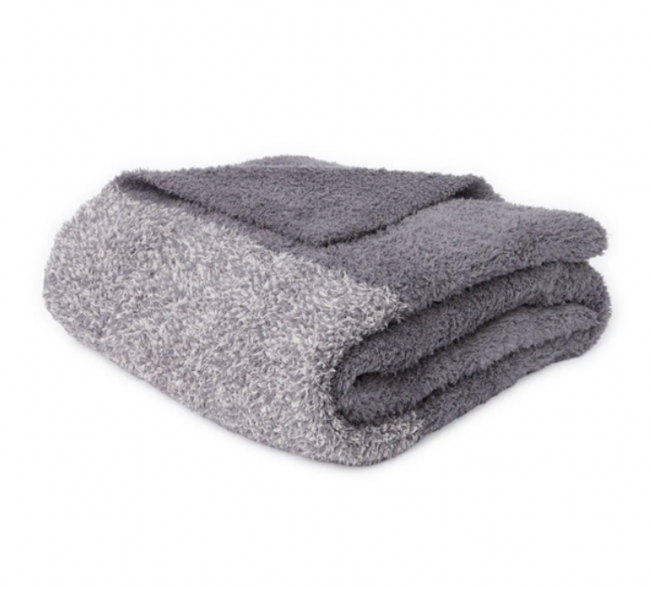Luxe Heathered Stripe Throw Blanket