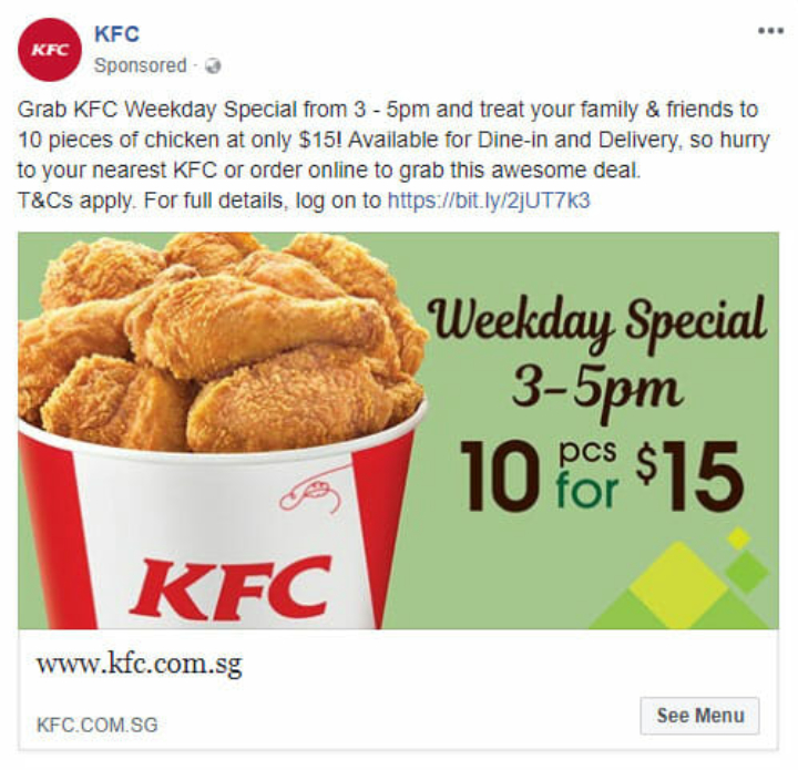 KFC Expanded Weekday Chicken Bucket Lineup Offer $10