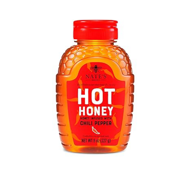 Nate's Hot Honey 8-Oz Habanero Chili Pepper Infused