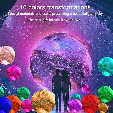 Hyodream LED Moon Lamp w/ 16 Colors