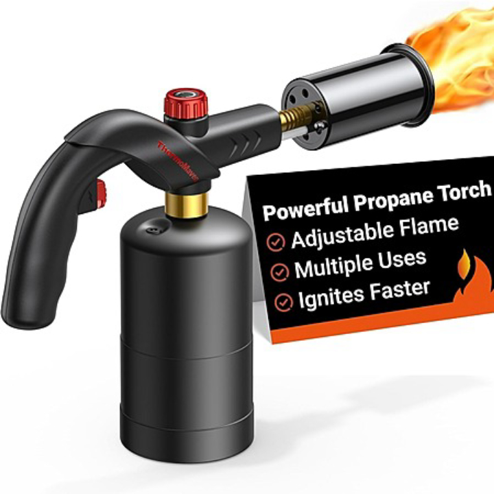 ThermoMaven Propane Blow Torch w/ One‑Touch Max Fire – Powerful Precision Heat Tool