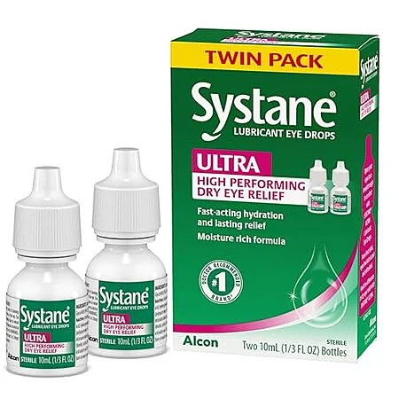 2-Pack 0.33oz. Systane Ultra Lubricant Eye Drops for Dry Eye Relief(1)