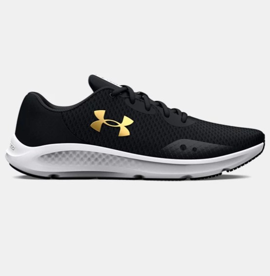 Under Armour Men's UA Charged Pursuit 3 Running Shoes (Jet Gray/Black/Blaze Orange)