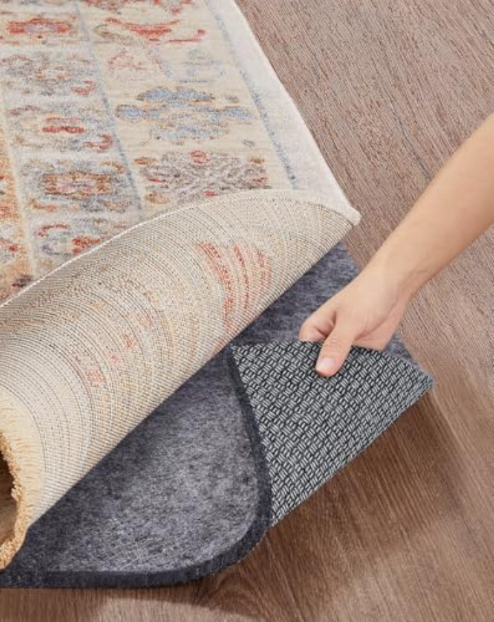 Veken Non-Slip Rug Pad 10x14 ft – Felt & Silicone Backing