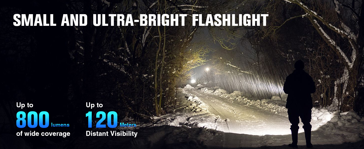 RECHOO Flat EDC Rechargeable Flashlight - 2 Pack