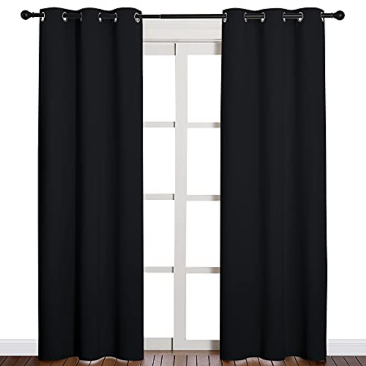 NICETOWN Blackout Curtains 84" - 2 Panels, Thermal & Noise Reducing