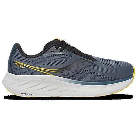 Saucony Men's Ride 18 Running Shoes (Blue/Yellow)