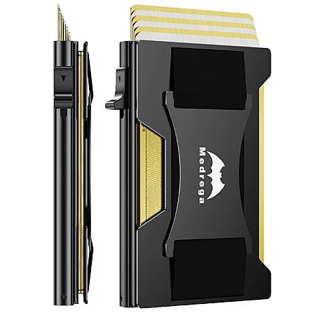 Prime: Men's Slim Minimalist RFID Metal Pop Up Wallet (various)
