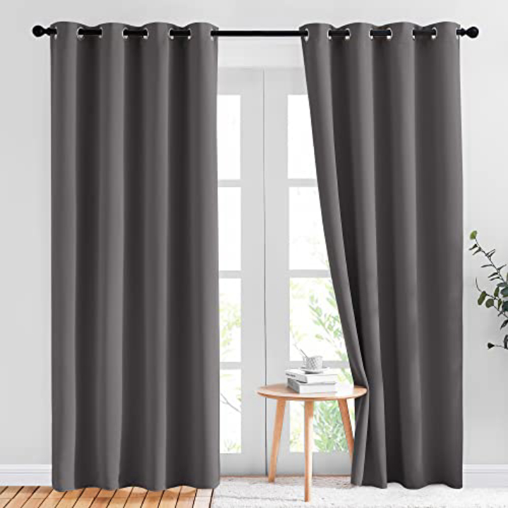 NICETOWN Blackout Curtains 52x84 – Thermal Room Darkening (2 Panels)