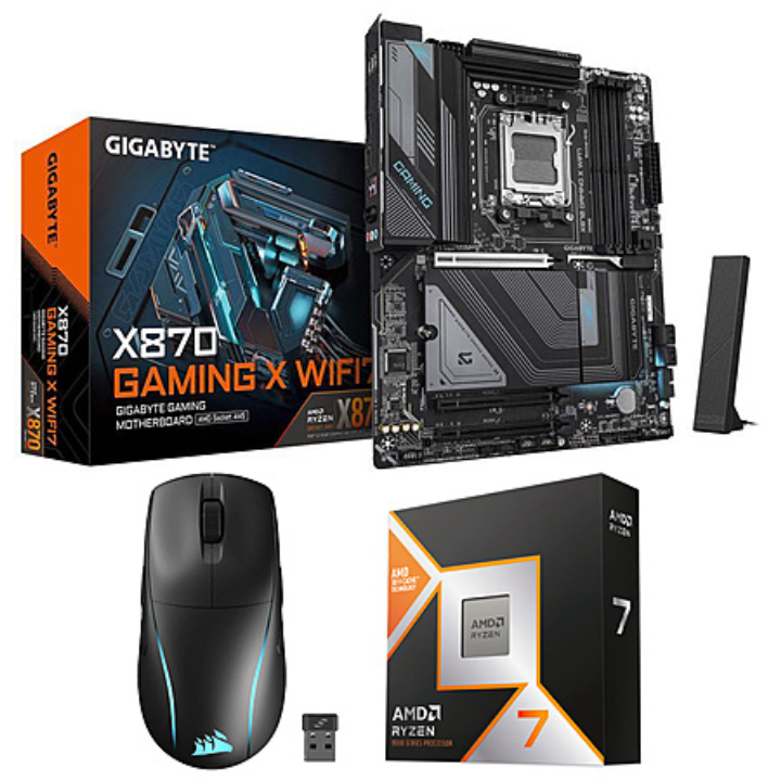 AMD Ryzen 7 9850X3D CPU + Gigabyte Eagle GeForce 5070 Ti Bundle