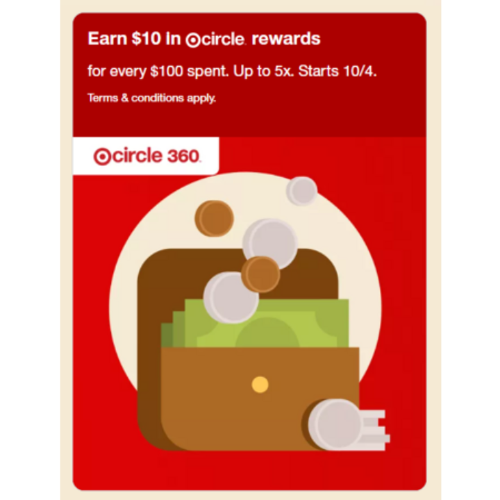 Target Circle Rewards Program - Earn $10 on $100 Spend