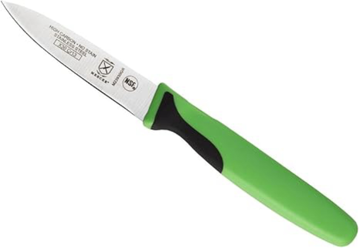 Mercer Culinary Millennia 3" Slim Paring Knife (Green/Red/Yellow)