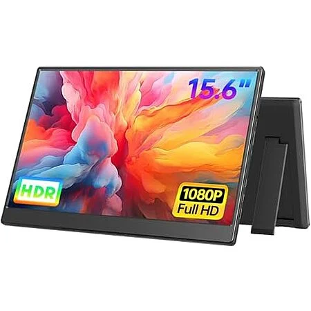 15.6" UFYQL FHD 60Hz IPS Travel Monitor w/ Kickstand