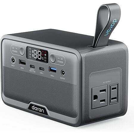 Prime Members: 28,000mAh DARAN 100W LiFePO4 Power Station w/ AC Outlet & PD Fast Charge
