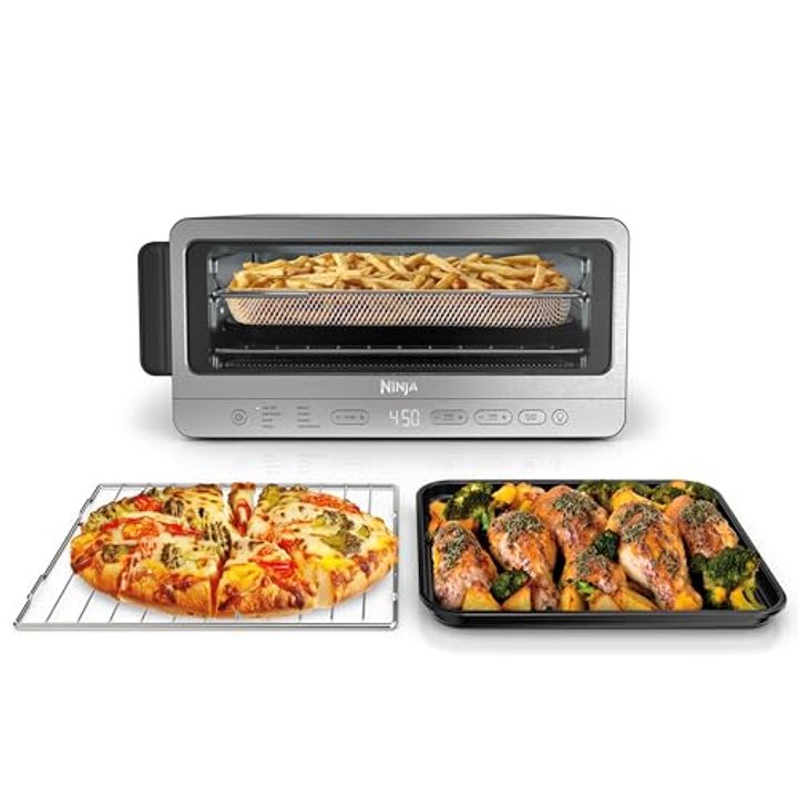 Ninja 8-in-1 Air Fryer Toaster Oven | Flip-Away Storage | 1800W