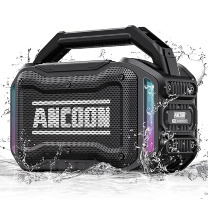 ANCOON 80W Waterproof Bluetooth Speaker – 20H Battery, Deep Bass