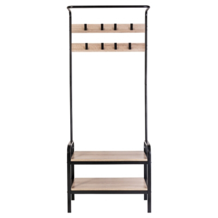Honey-Can-Do Entryway Organizer with Hooks and Shoe Storage