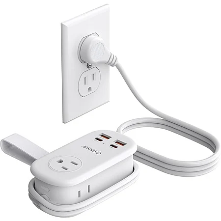 ORICO 65W Fast Charger GaN Travel Power Strip with 7-in-1 Charging Ports, Flat Plug and 4FT Extension Cord $19.79 + Free Shipping w/Prime