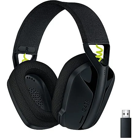 Logitech G435 Lightspeed Wireless Gaming Headset (Black)