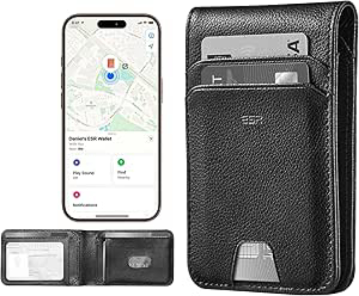 ESR Geo Wallet w/ Find My Functionality for iOS & RFID Blocking (Various): 11-Card