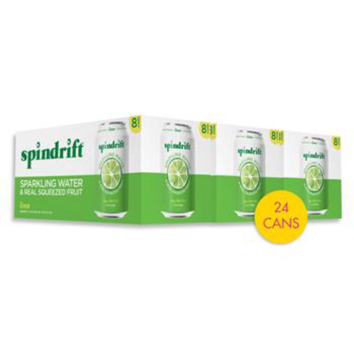 Spindrift Sparkling Water Lime 24-Pack 12-Oz
