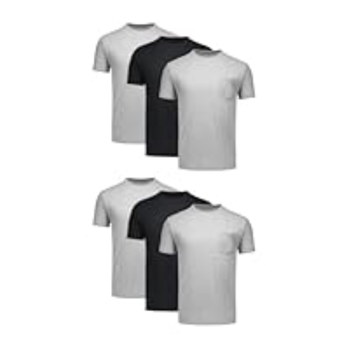 6-Pack Men's Hanes Stay-Tucked Soft Cotton Undershirts