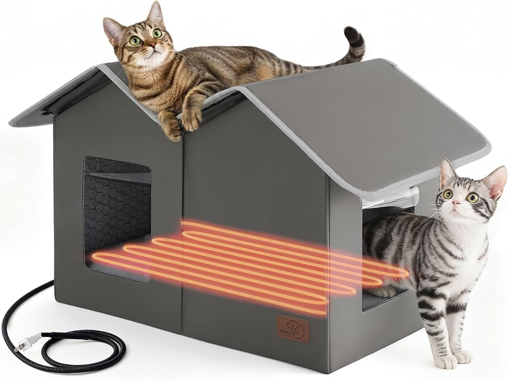 Bedsure Weatherproof Heated Cat House $21.95 + Free Shipping