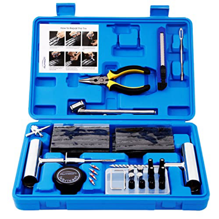 AUTOWN 68-Piece Tire Repair Kit for Cars, Trucks & ATVs
