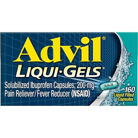 160-Ct Advil Liqui-Gels 200mg Ibuprofen Capsules