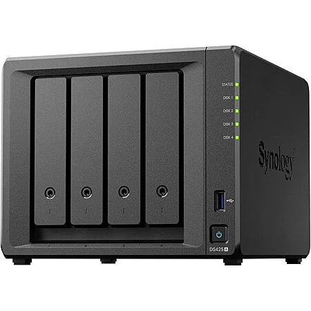 Synology DiskStation 4-Bay NAS Server (Diskless): DS925+ $512, DS425+