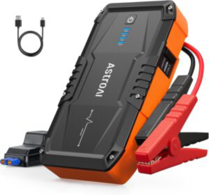 AstroAI S8 1500A Car Battery Jump Starter 10000mAh Portable Jump Box 12V Lithium Booster(Orange)-Shipping Free