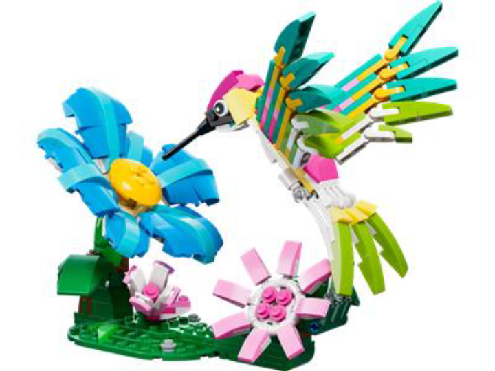 312-Pc LEGO Creator 3-in-1 Wild Animals: Colourful Hummingbird