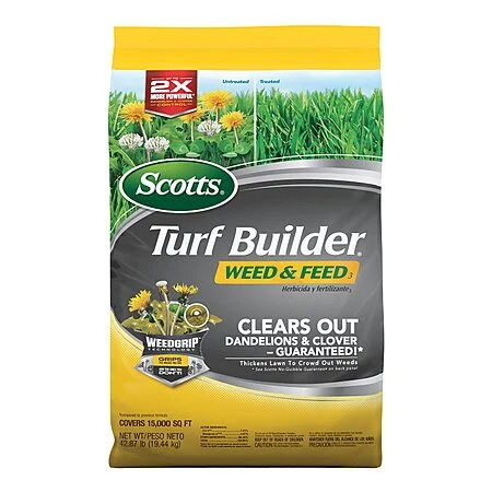 42.87 Lbs. Scotts Turf Builder Weed & Feed3 Fertilizer (Up to 15,000 Sq. Ft)