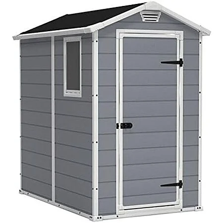 [AC] $372.53 | Keter Manor Resin Storage Shed (Gray/White) at Amazon