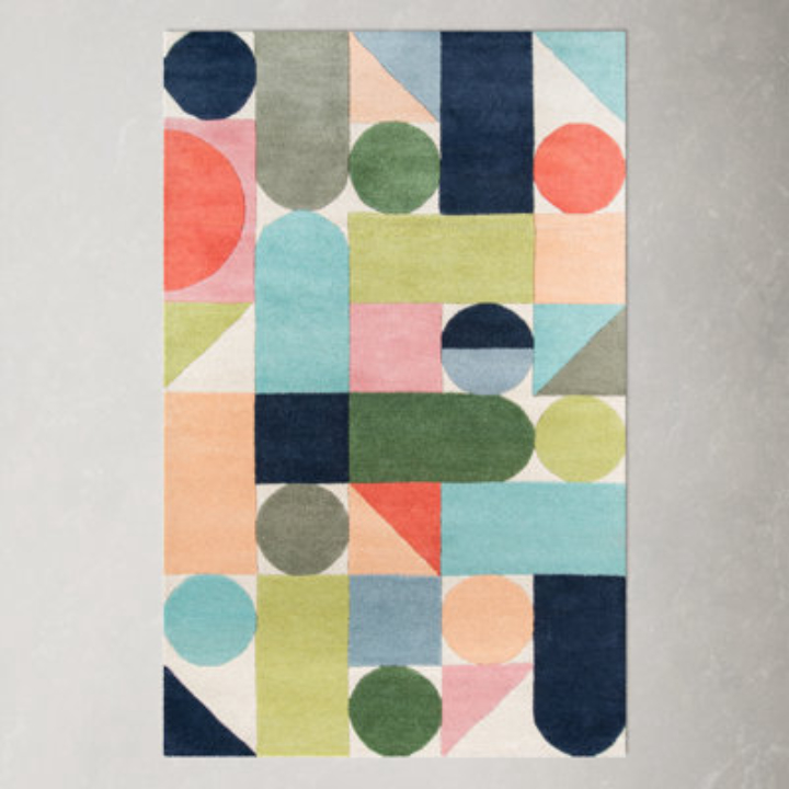 Glory Hand Tufted Wool Geometric Rug