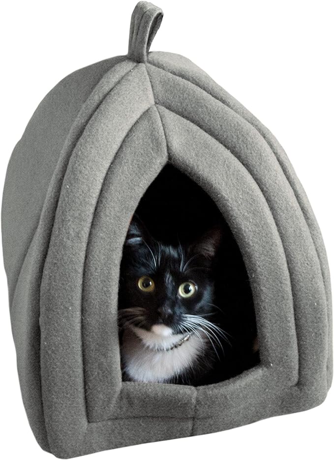 PETMAKER Cat House - Indoor Bed with Removable Foam Cushion - Pet Tent for Puppies, Rabbits, Guinea Pigs, Hedgehogs, and Other Small Animals.