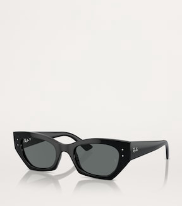 Ray-Ban Unisex RB4430 ZENA BIO-BASED Polarized Sunglasses (Black, 52-22)