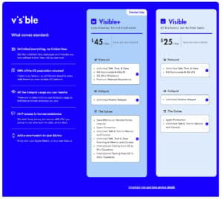 Visible 12-Months Unlimited Mobile Phone Service Plan